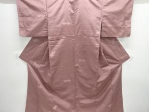 扇模様織り出し手織り節紬着物